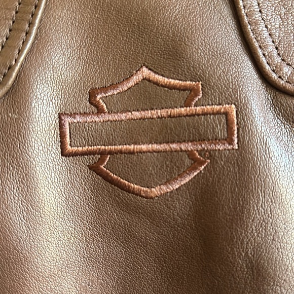 NWT Harley Davidson Men's Portage Brown Leather Riding Jacket Size Small - Picture 10 of 11